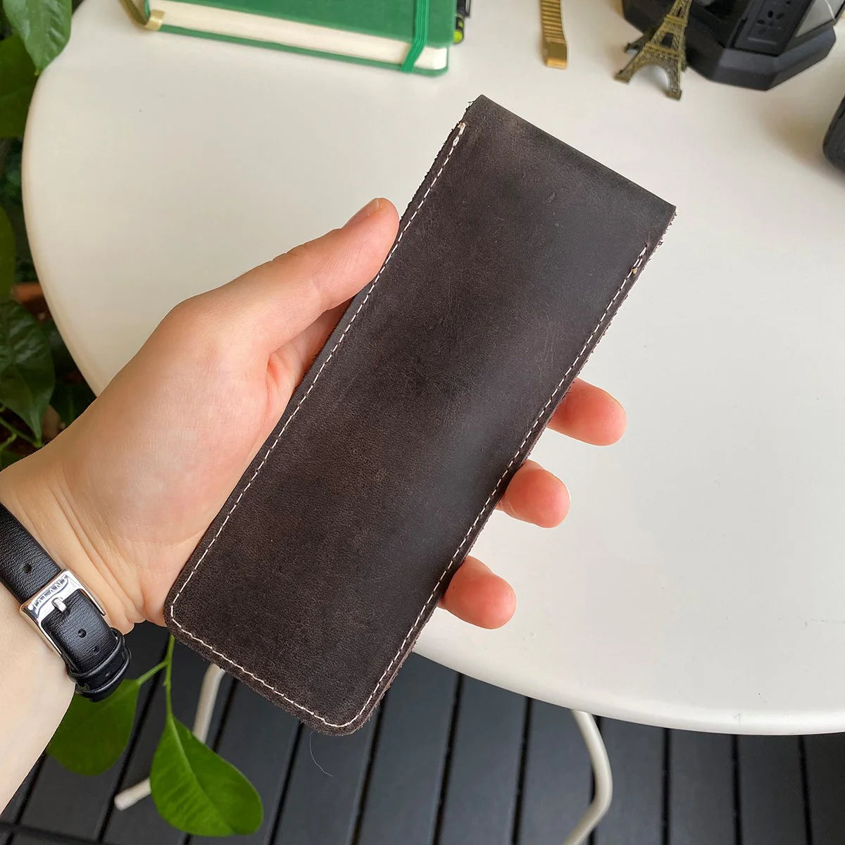 Zey - Genuine Leather Penholder, Pencil Box