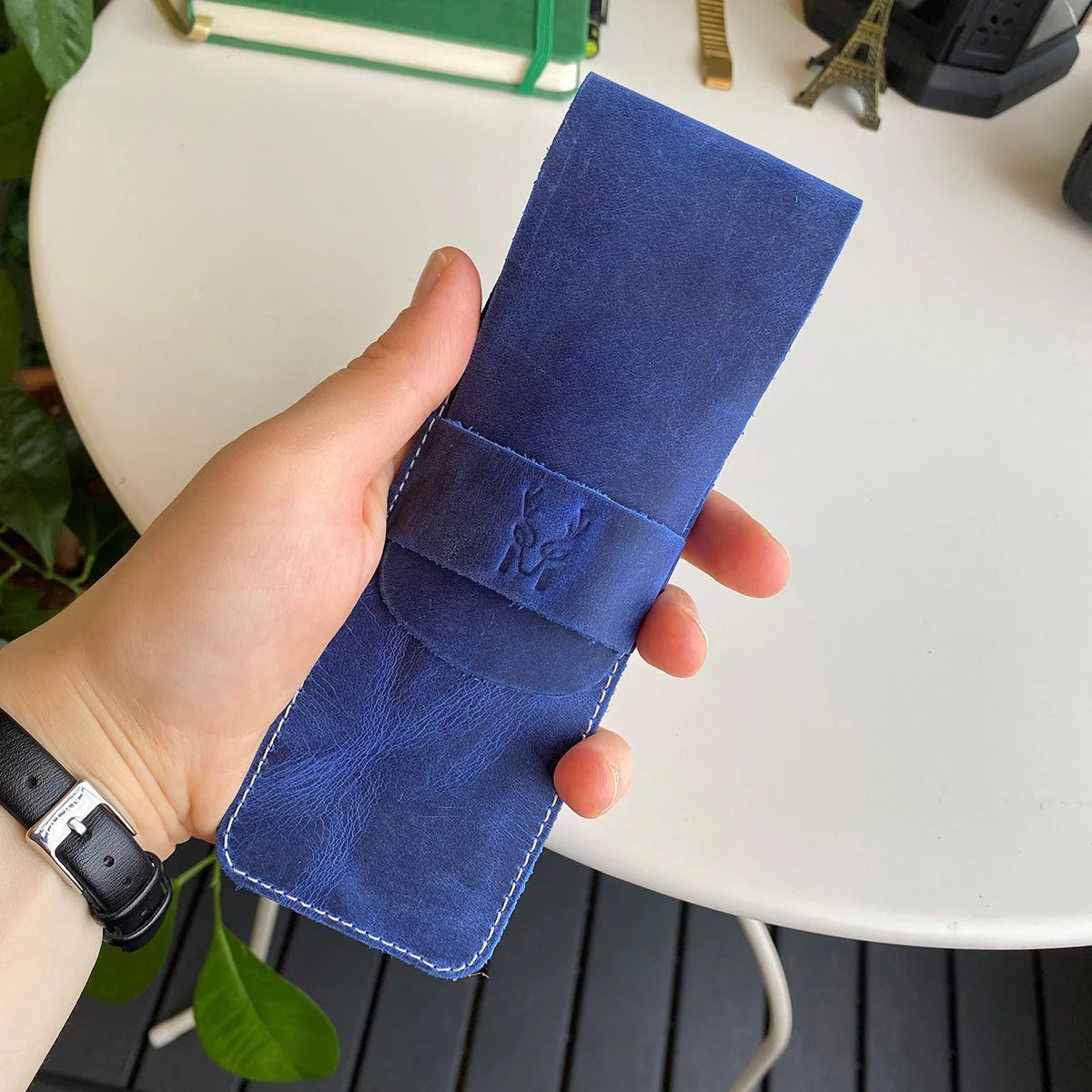 Zey - Genuine Leather Penholder, Pencil Box