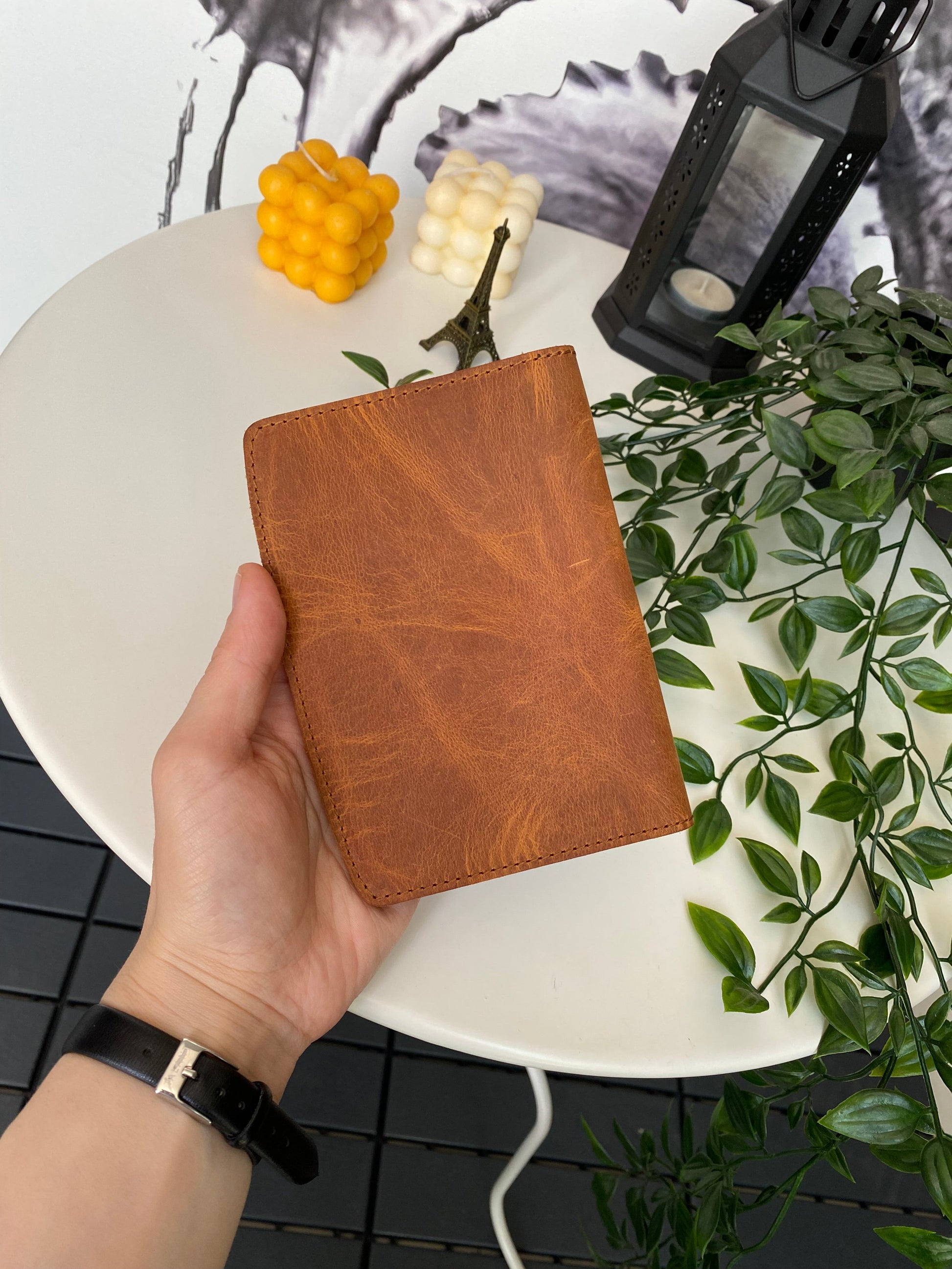 Simenit - Genuine Leather Passport Holder Travel Companion, Passport Wallet