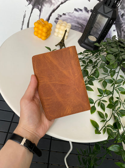 Simenit - Genuine Leather Passport Holder Travel Companion, Passport Wallet
