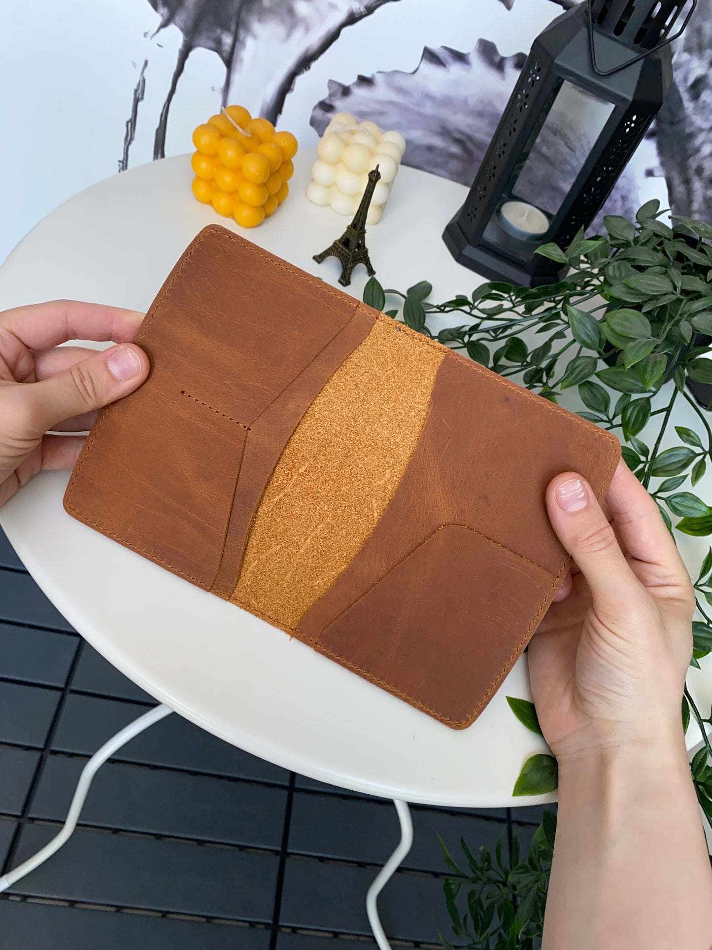 Simenit - Genuine Leather Passport Holder Travel Companion, Passport Wallet