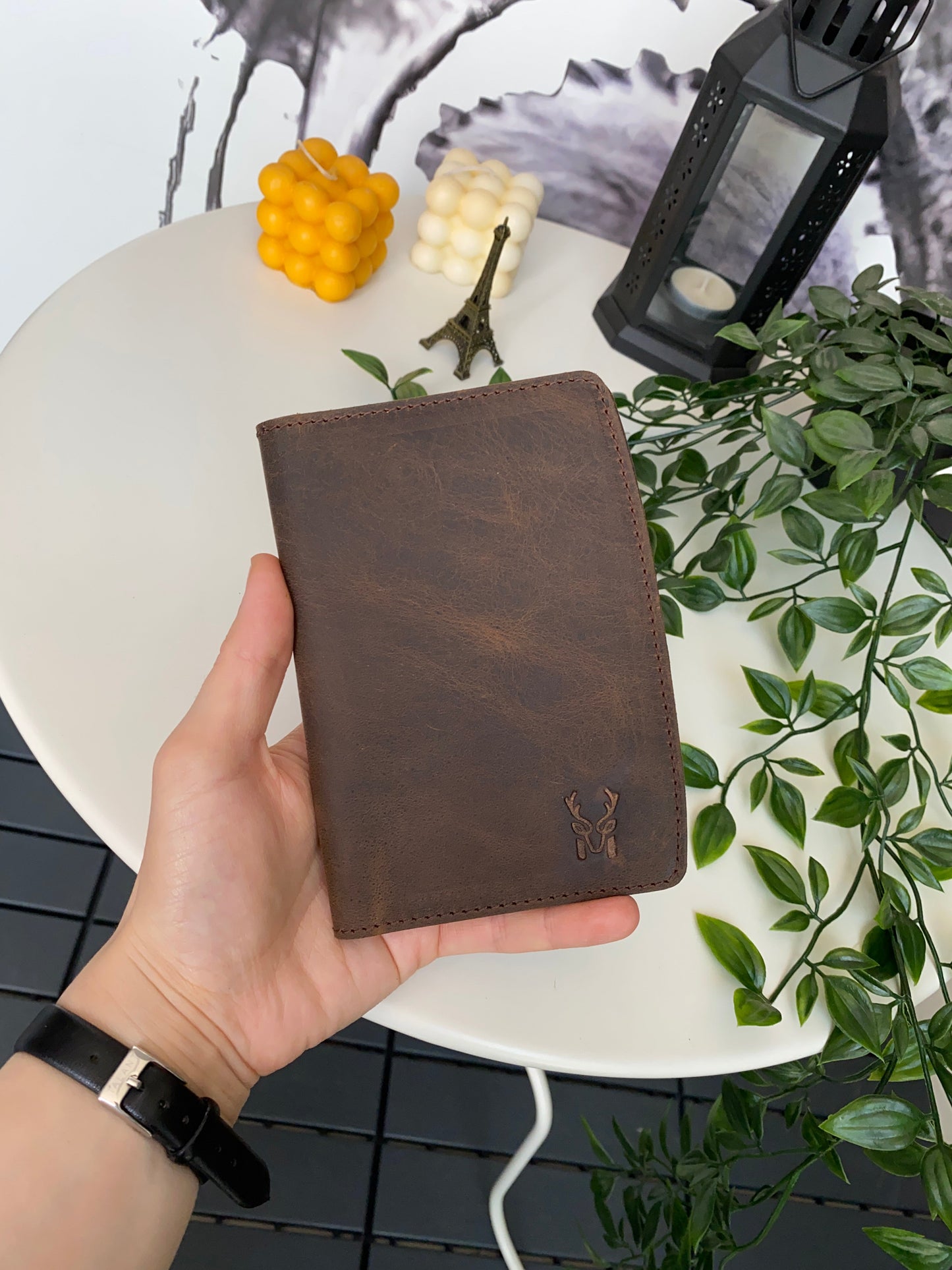 Simenit - Genuine Leather Passport Holder Travel Companion, Passport Wallet