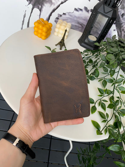 Simenit - Genuine Leather Passport Holder Travel Companion, Passport Wallet