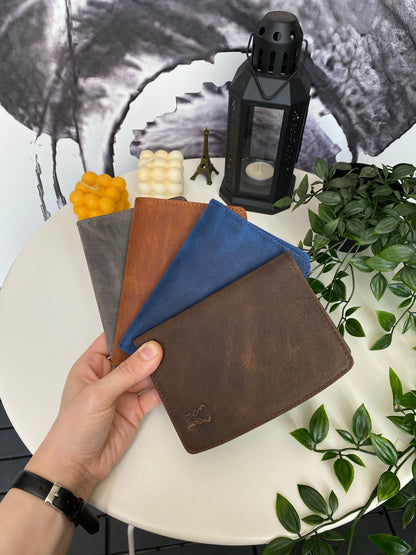 Simenit - Genuine Leather Passport Holder Travel Companion, Passport Wallet