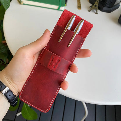 Zey - Genuine Leather Penholder, Pencil Box
